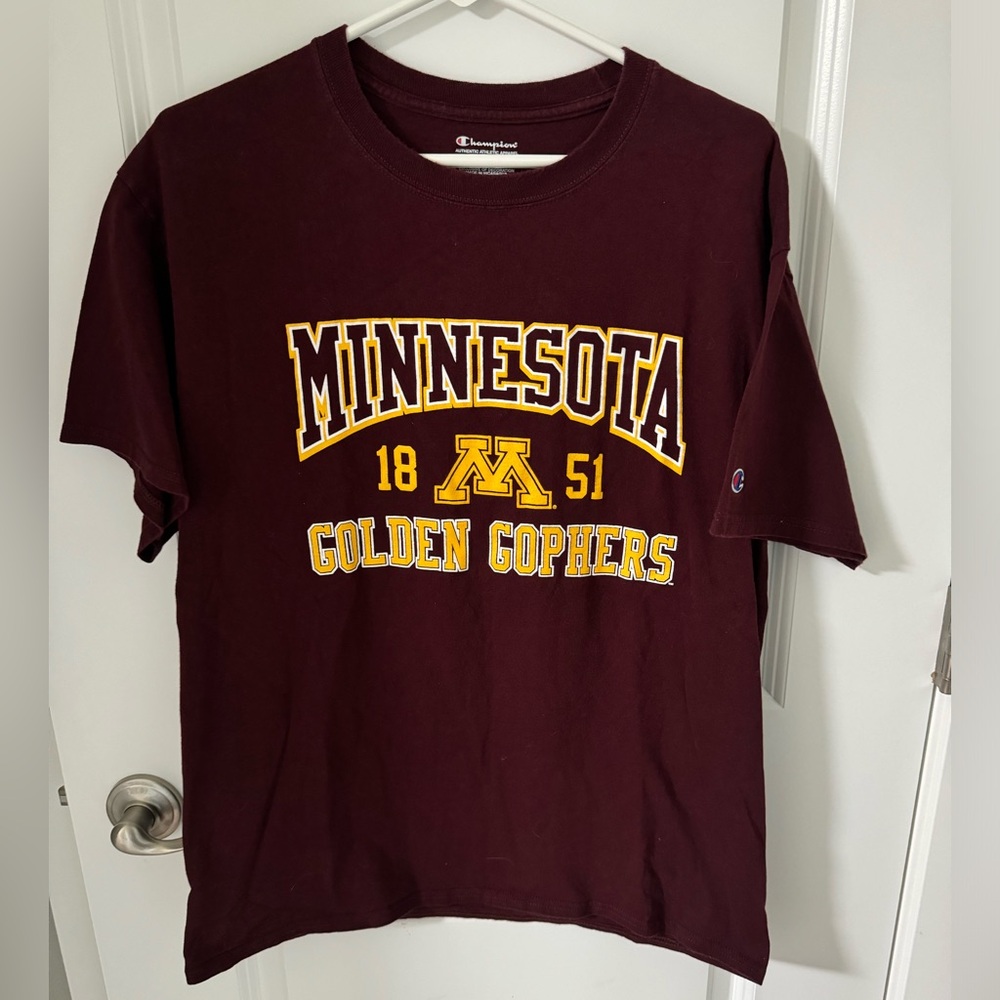 Champion Minnesota MN Gophers Maroon Tee Large